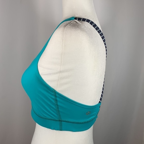 Lululemon Blue Tropics Energy Sports Bra - Picture 4 of 5